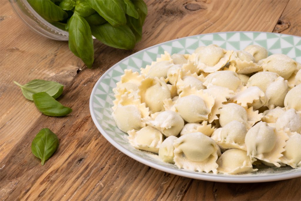 Ravioli del Plin al Basilico